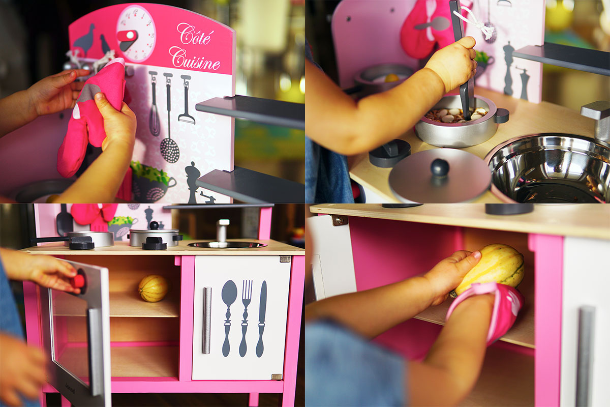 Drewniana kuchnia dla malucha